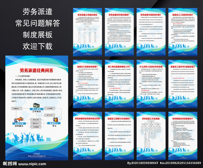 劳务派遣展板设计与广告图库应用指南